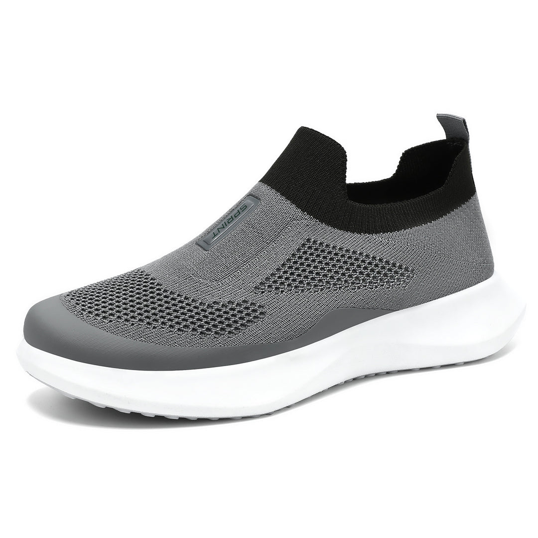 Damen nan leichter Strick-Slip-On Sneaker mit sockenähnlichem Schaft, elastischem Einstieg und ergonomischer Memory-Plateausohle Echo Archiv