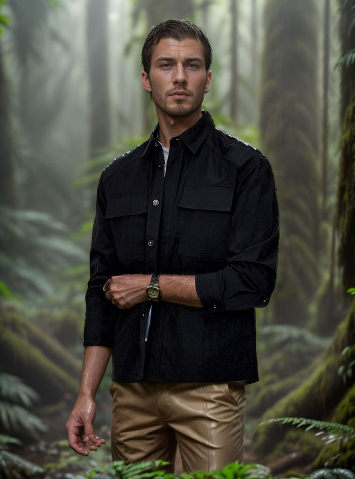 Herren lässige Sommerjacke mit Windschutz Echoarchiv