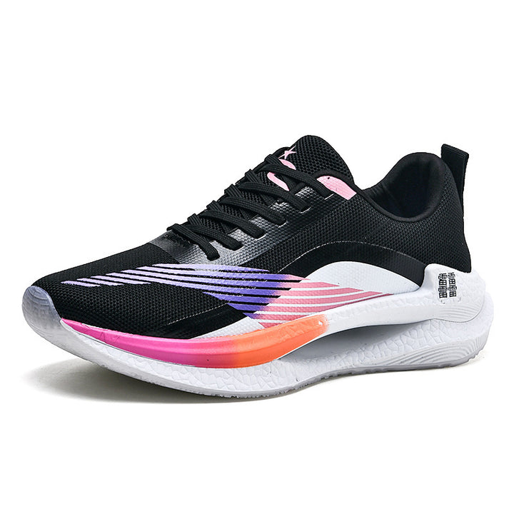 Unisex leichte Dämpfungs-Laufschuhe mit atmungsaktivem Mesh-Oberteil, seitlicher Energielaufsohle und Fersen-Zuglasche – Tavélo