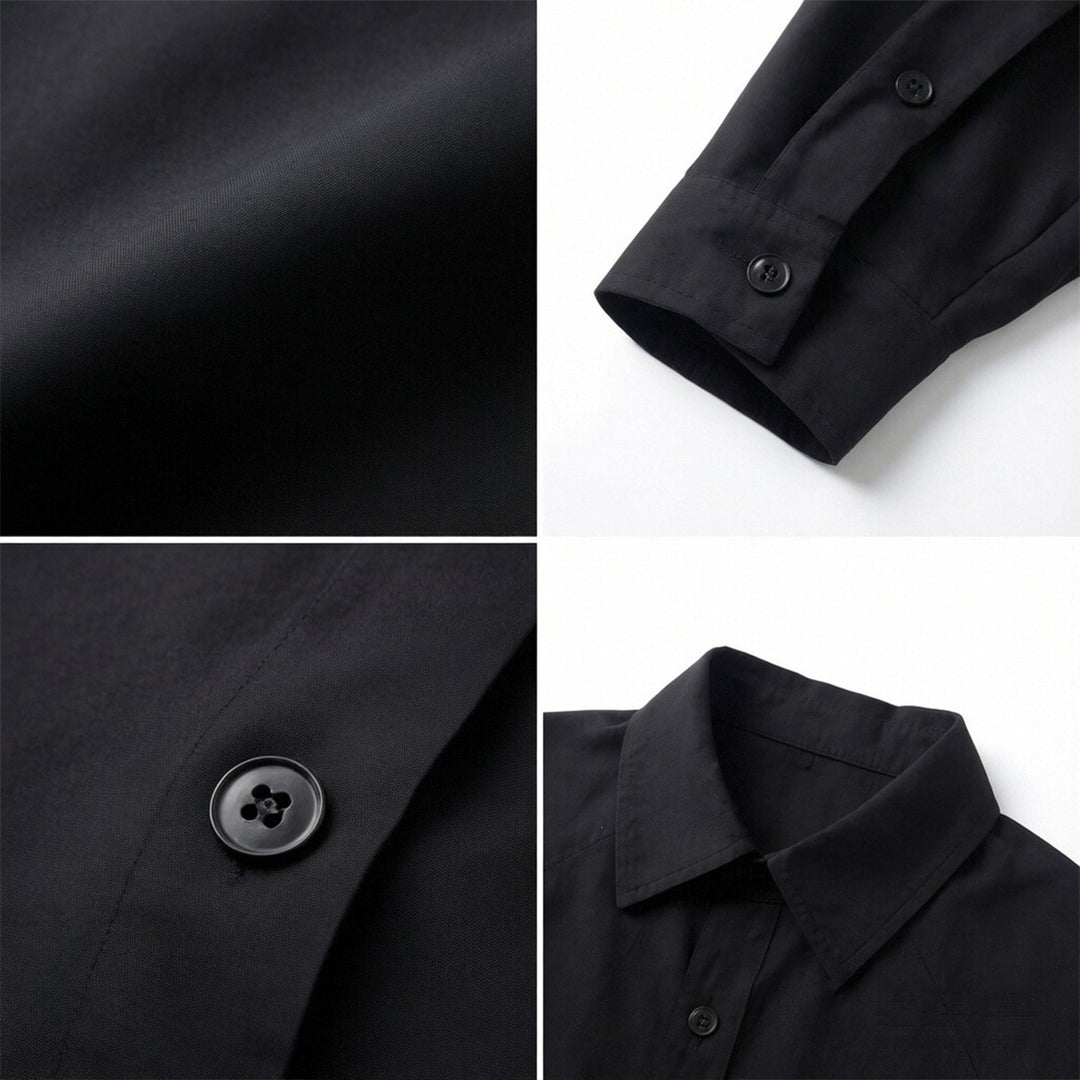 Damen Oversize-Blusenshirt aus fließendem Stretch mit Hemdkragen Echoarchiv