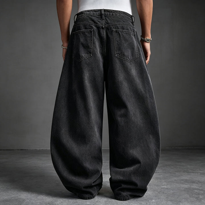Herren Modische Weit geschnittene Jeans Echoarchiv