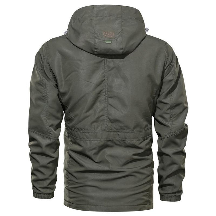 Herren Multifunktionaler Canvas-Fieldparka mit Kordelzug, Utility-Taschen und Kapuze Echo Archiv