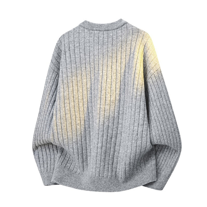 Herren Grobstruktur-Halbzip-Strickpullover mit Rippenstruktur Echoarchiv