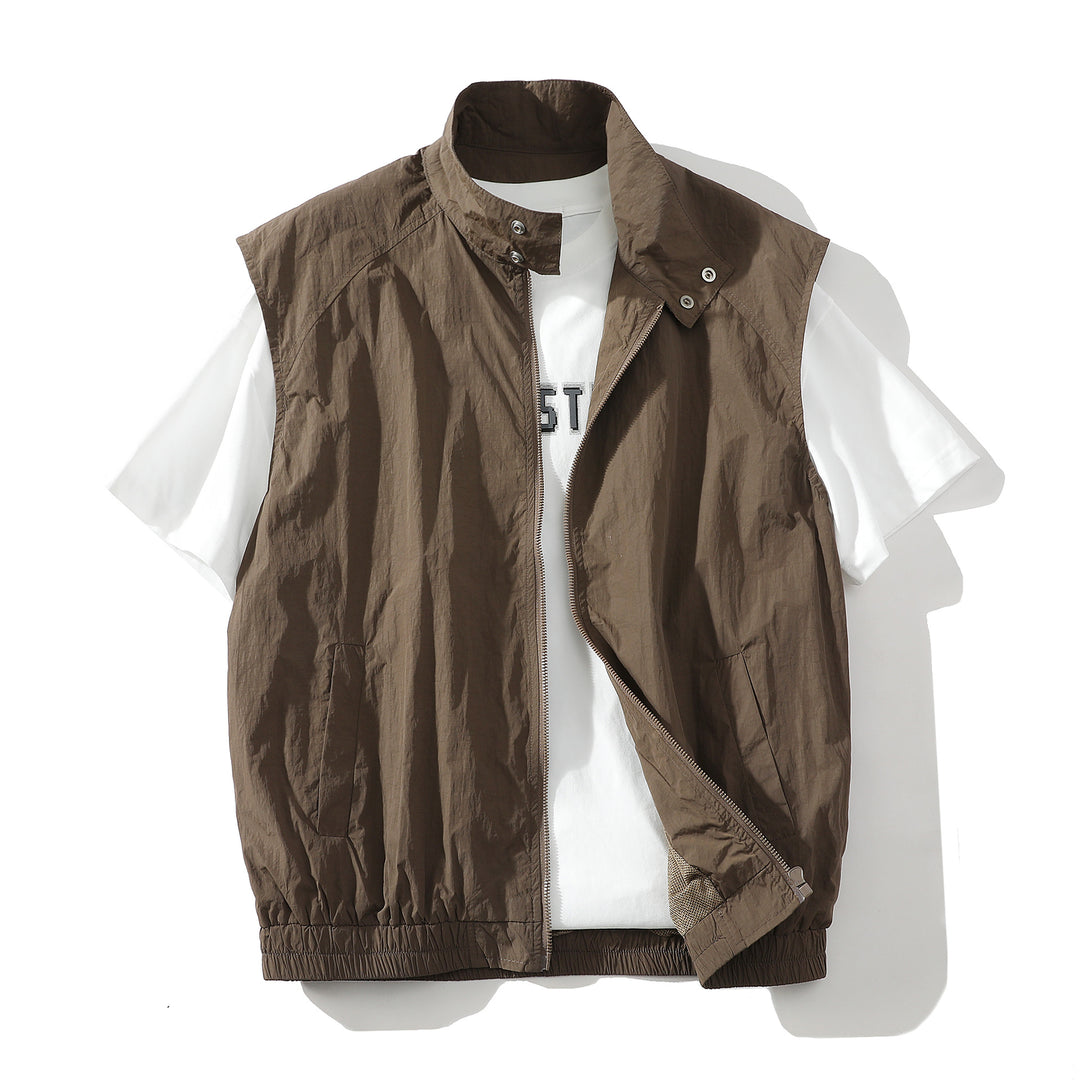 Herren trendige ärmellose Jacke mit modernem Design Echoarchiv