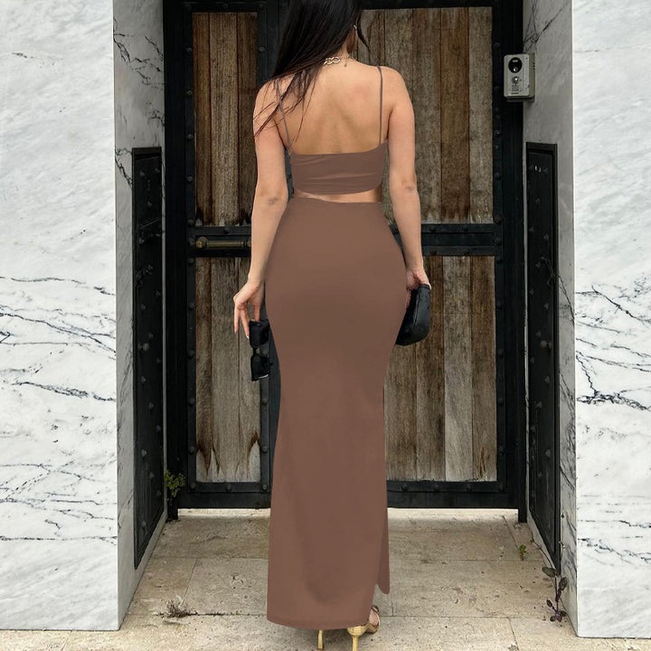 Damen Etuikleid mit raffinierten Cut-Outs und trägerlosem Oberteil Echo Archiv