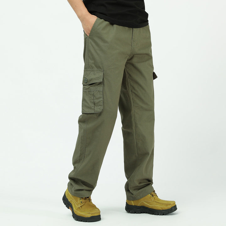 Herren utilitaristische Cargohose mit geradem Schnitt und Multifachtaschen Echo Archiv