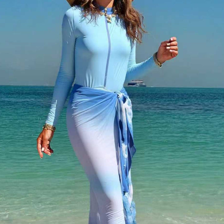 Damen Langärmliger Surfsuit mit Wickelrock Echo Archiv