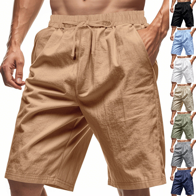 Herren nan lässige Baumwollmix Freizeitshorts mit elastischem Bund und Seitentaschen Echo Archiv