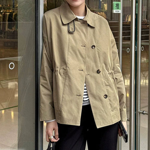 Damen Modische Kurzjacke mit hohem Kragen Echoarchiv