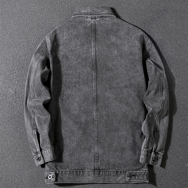Herren Lässige Denimjacke mit modischen Akzenten Echoarchiv