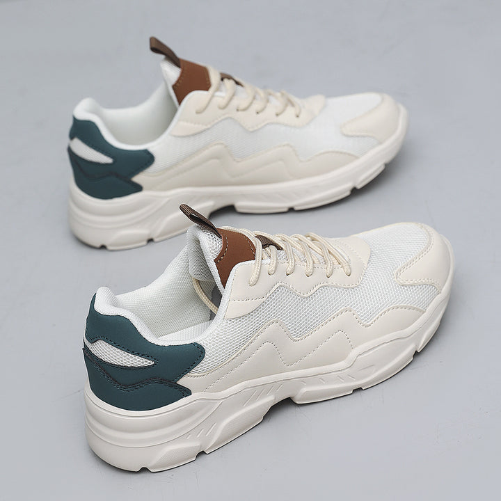 Unisex nan Plateau-Sneaker mit atmungsaktivem Mesh-Obermaterial, gepolsterter Fersenkappe und profilierter Gummilaufsohle Echo Archiv