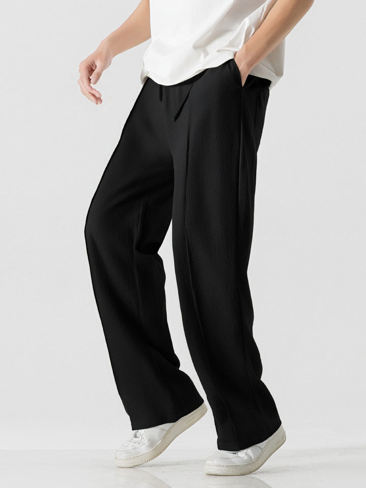Herren Elegante, weite Freizeithose aus atmungsaktivem Gewebe Echoarchiv