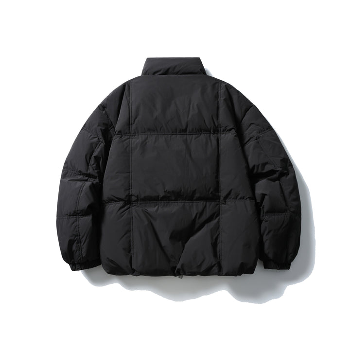 Herren Boxy-Steppjacke mit hohem Standkragen, Karo-Steppung und elastischem Saum Echoarchiv