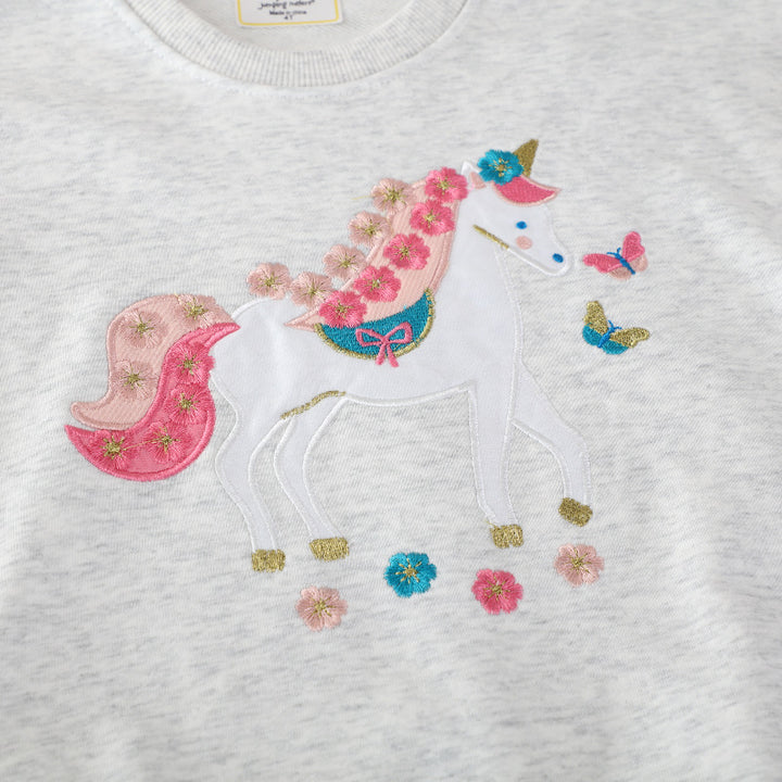 Mädchen Sweatshirt mit zauberhaftem Einhornmotiv Echo Archiv