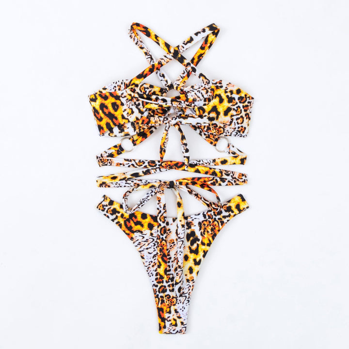 Damen Bandeau-Bikini mit modischen Cut-Outs und Ringdetails Echo Archiv