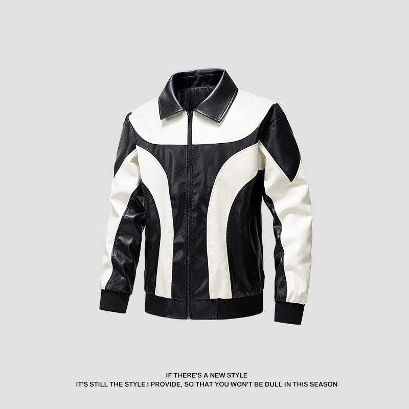 Herren Sportliche Kunstlederjacke Echo Archiv