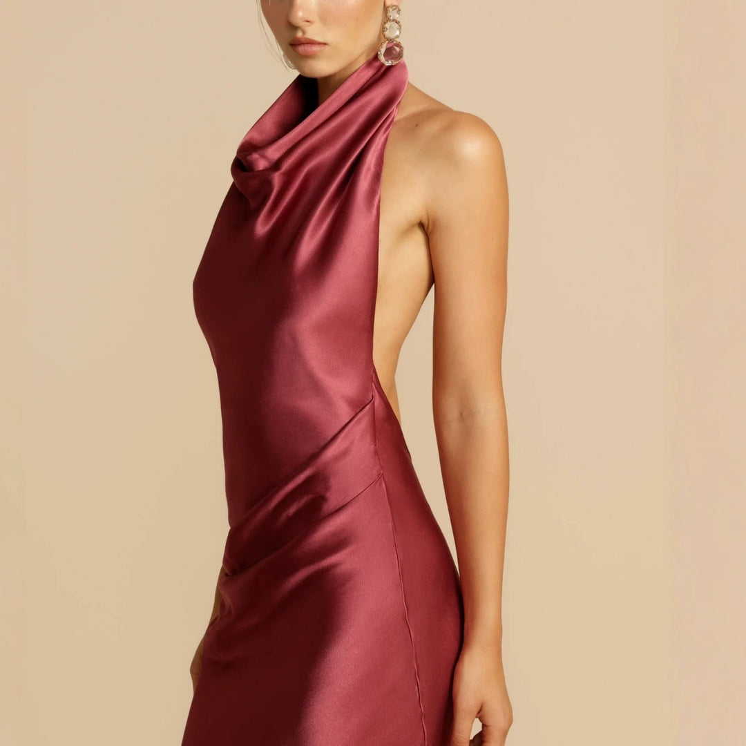 Damen Elegantes Longdress mit schimmerndem Halsbereich Echo Archiv