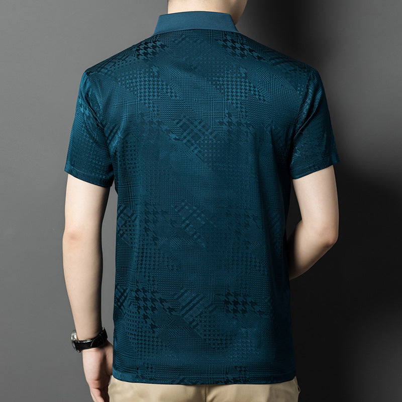 Herren Poloshirt mit strukturiertem Design Echoarchiv