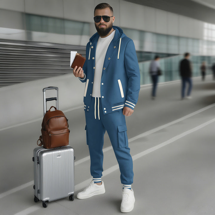 Herren sportlicher Hoodie und Jogginghose Set mit praktischen Tasche und optimaler Passform Echoarchiv