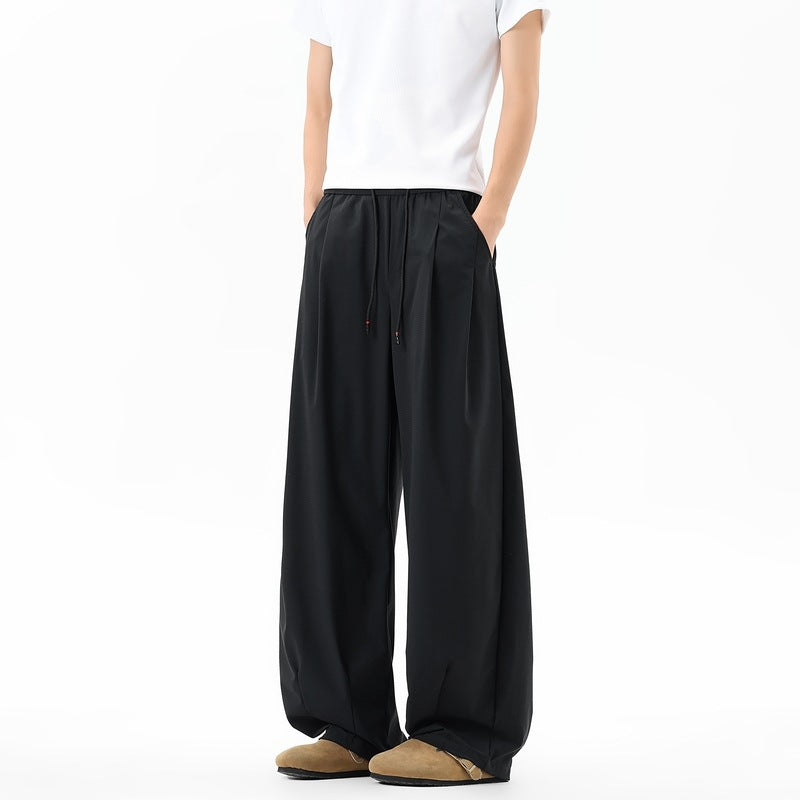 Damen Extraweite Palazzo‑Hose im Oversize‑Baggy‑Schnitt mit Elastbund & Tunnelzug Echoarchiv