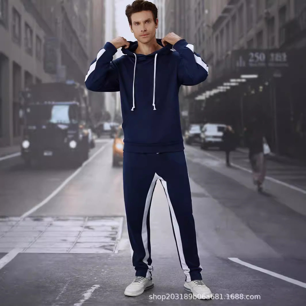 Herren Sportliches Hoodie und Jogginghose Set Echoarchiv