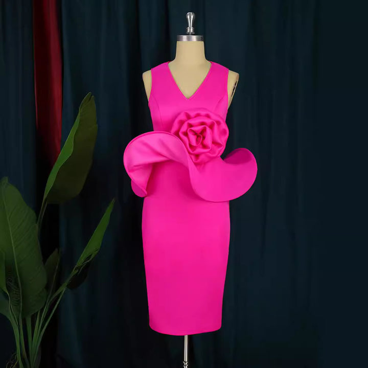 Damen Cocktailkleid mit kunstvollem Blumenapplikation Echo Archiv