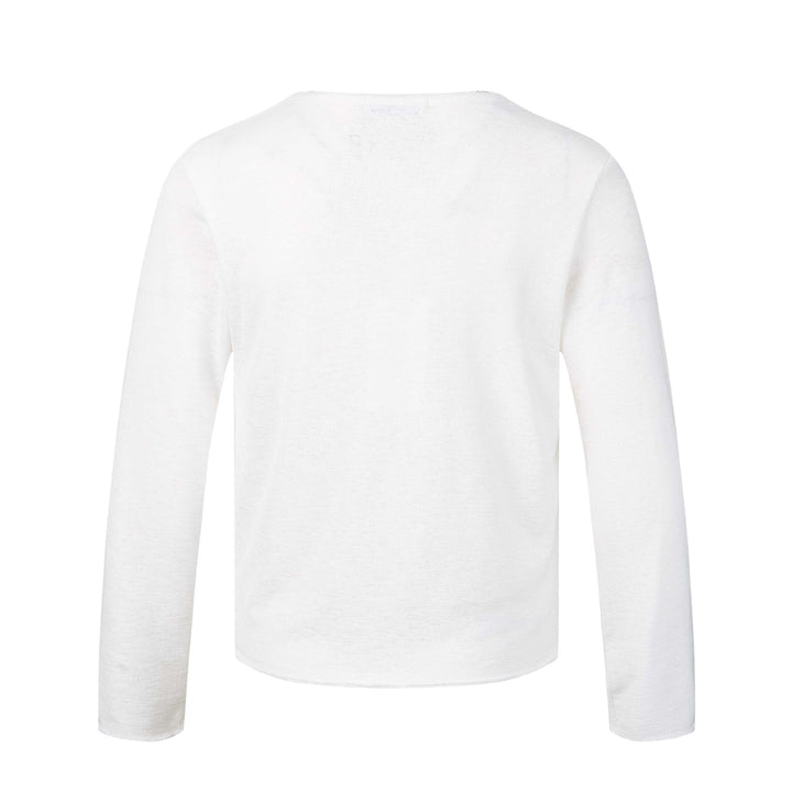 Unisex Langärmeliges Feinstrick-Shirt mit Wappenprint Echoarchiv