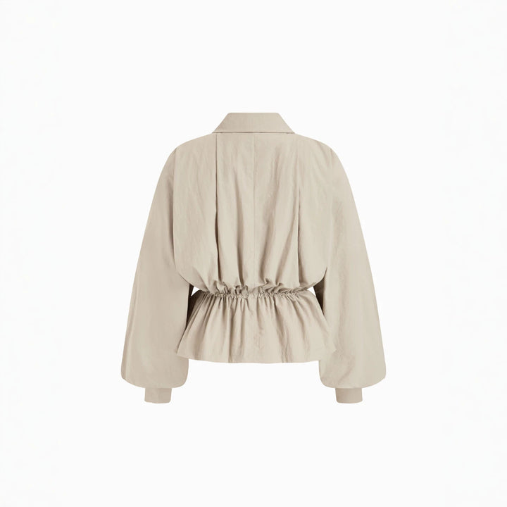 Damen Modische Bluse mit Raffung und Taillenzug Echo Archiv