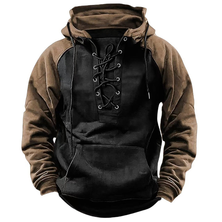 Herren Kapuzenpullover mit modernem Schnürverschluss und gemütlicher Passform Echoarchiv