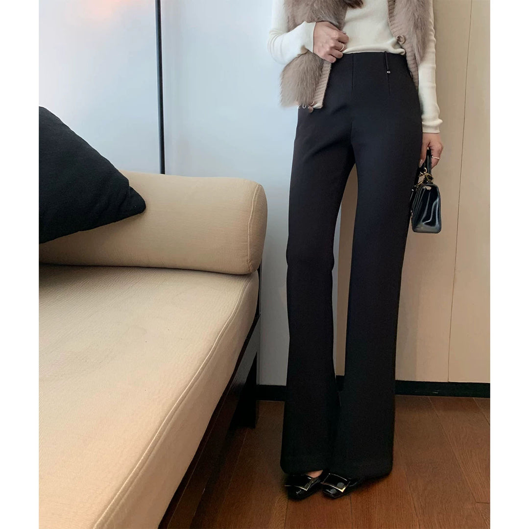 Damen Elegante Flared Hose Echoarchiv