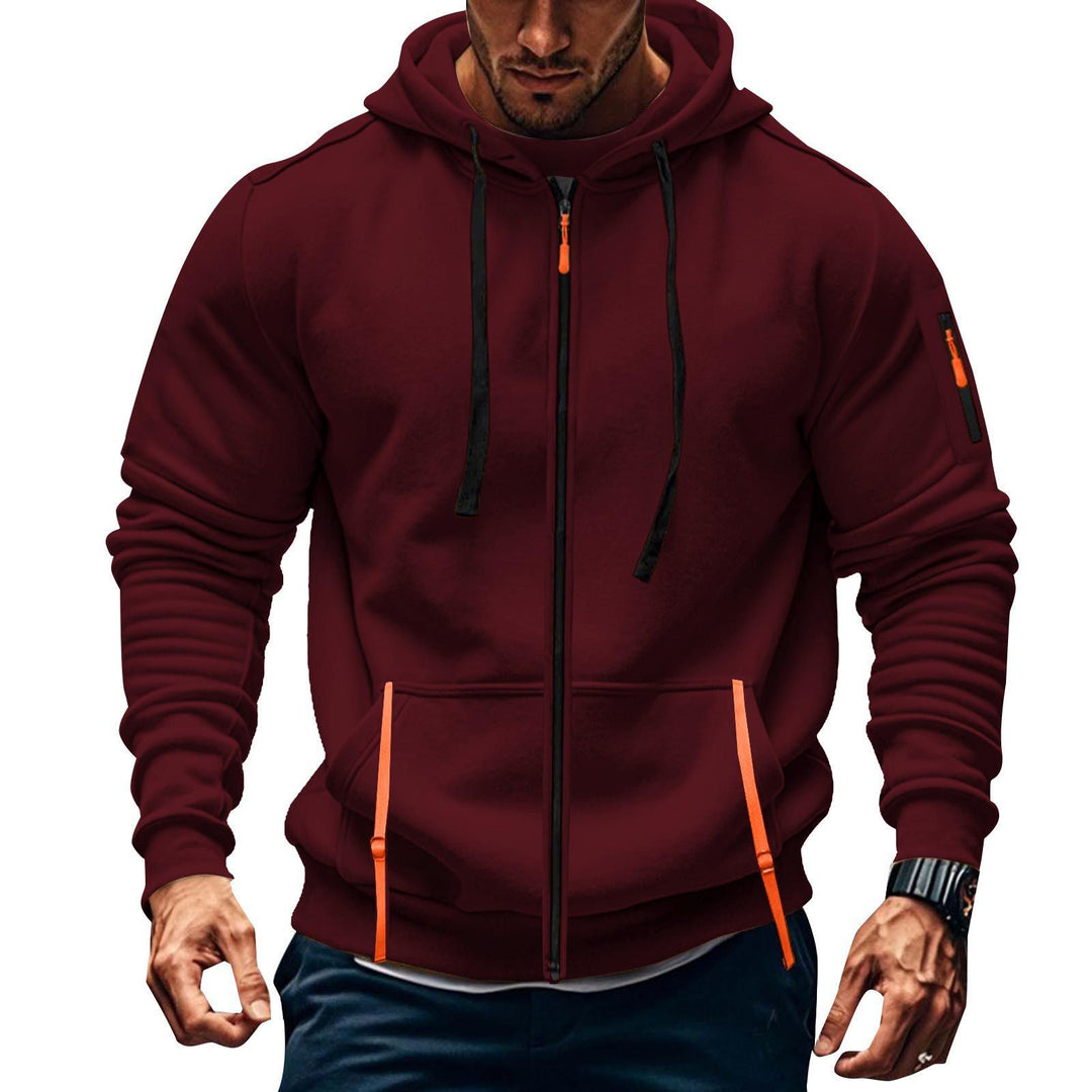 Herren sportlicher Kapuzenpulli mit praktischen Taschen Echoarchiv