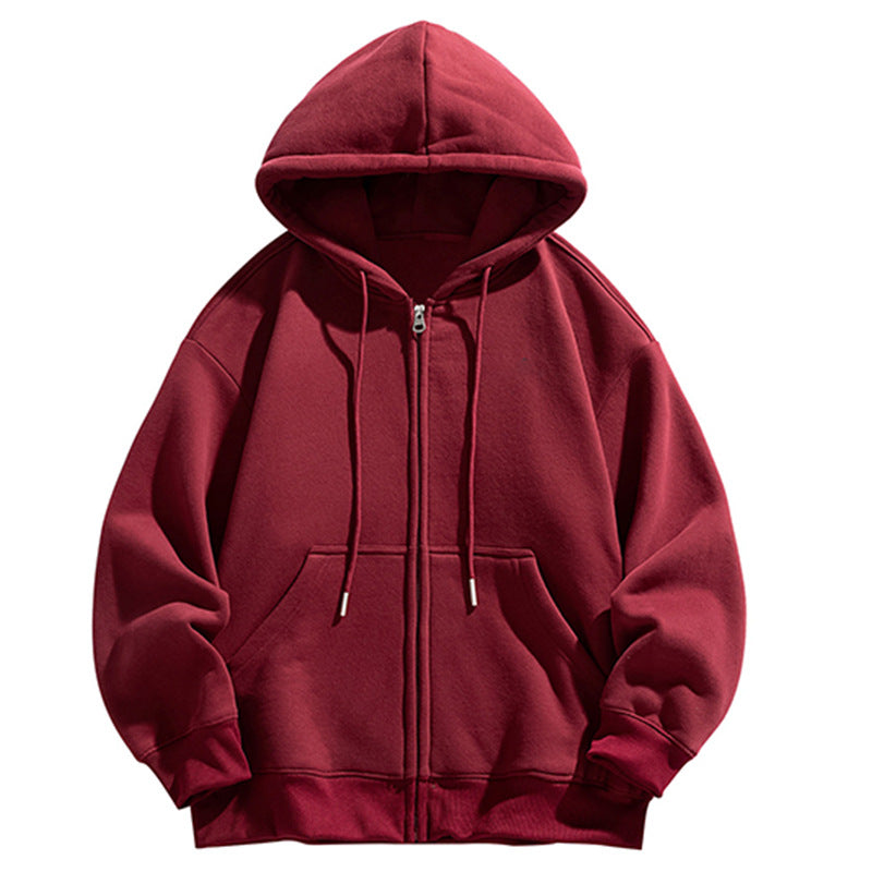 Herren Oversize Kapuzen‑Sweatjacke mit durchgehendem Reißverschluss und Kängurutasche Echo Archiv