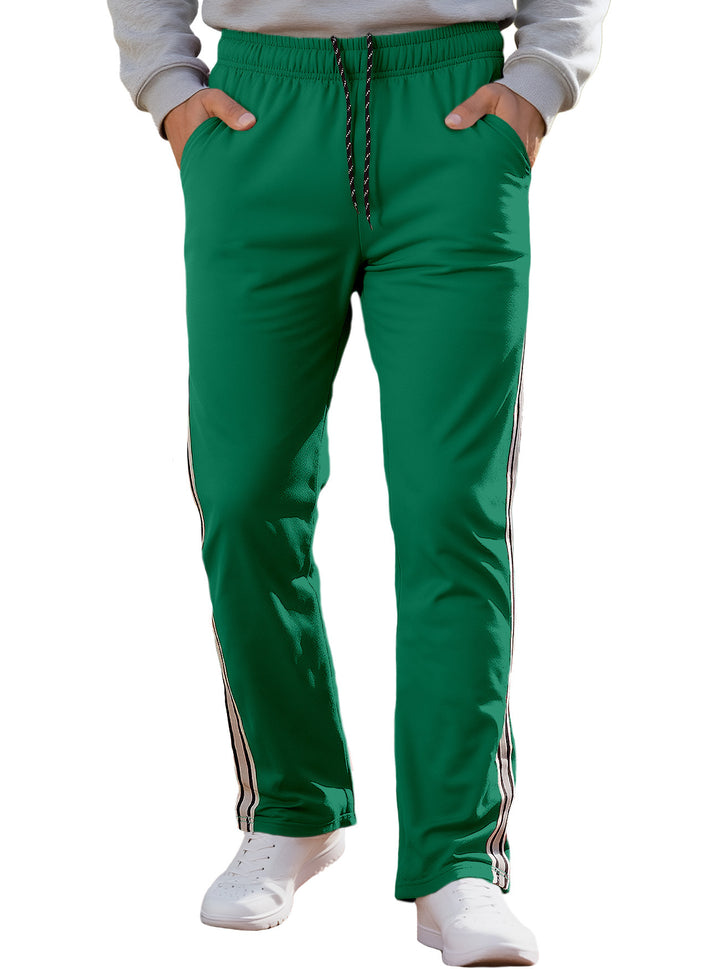 Herren nan Retro-Trackhose mit schmal zulaufendem Bein elastischem Bund Tunnelzug und seitlichen Streifen Echo Archiv