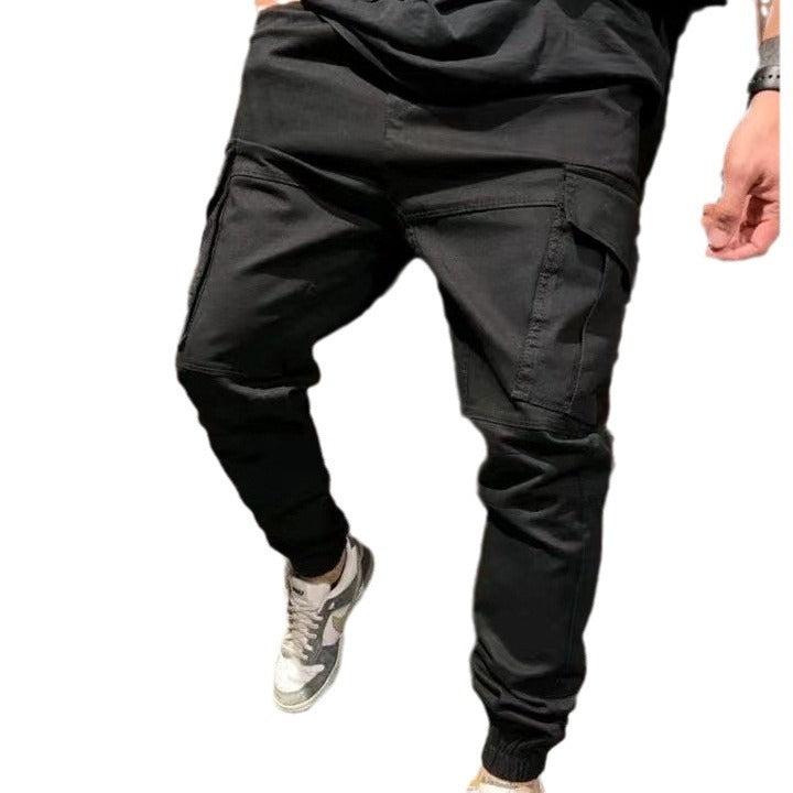 Herren Cargo-Hosen mit elastischem Bund und praktischen Taschen Echoarchiv