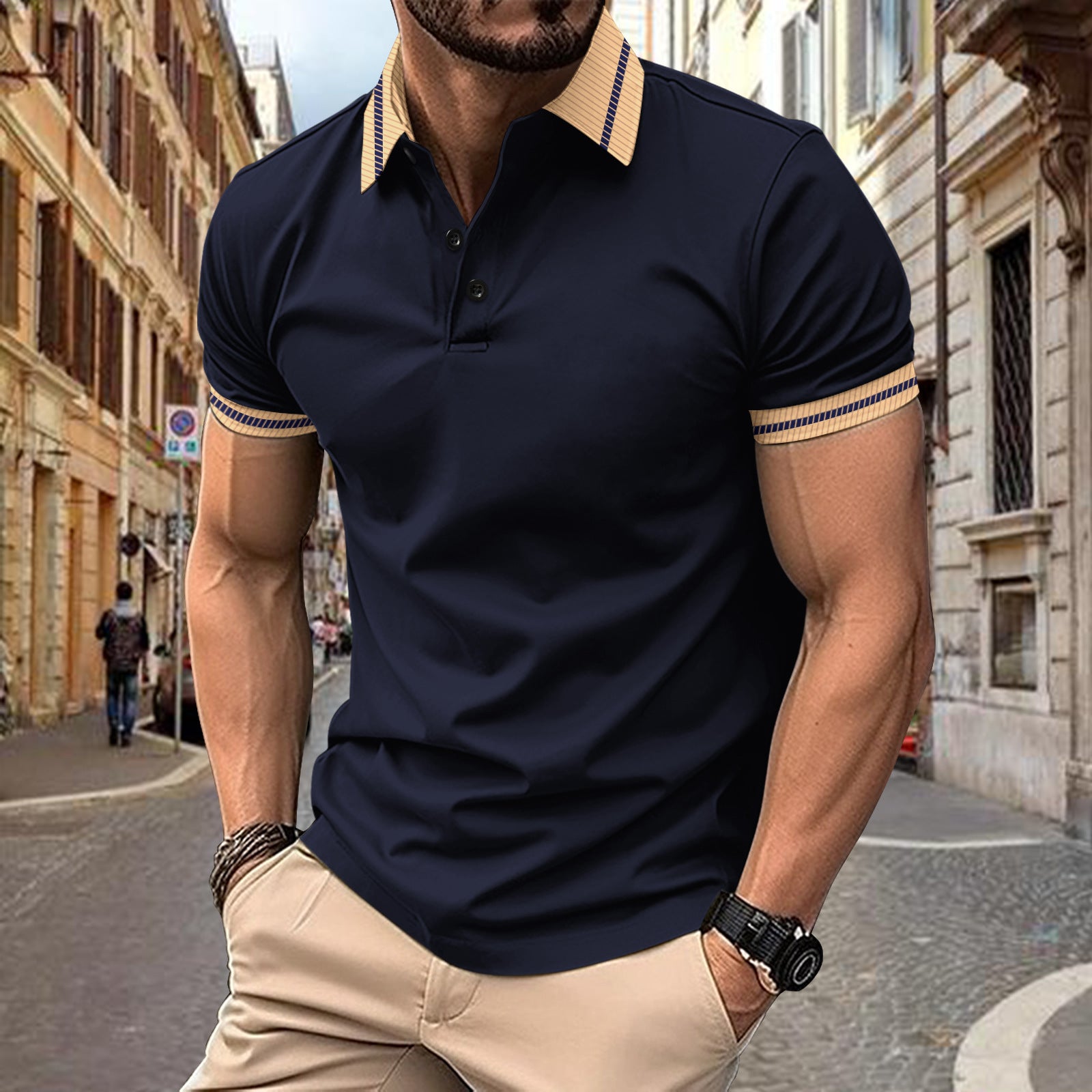 Herren Polohemd Echoarchiv