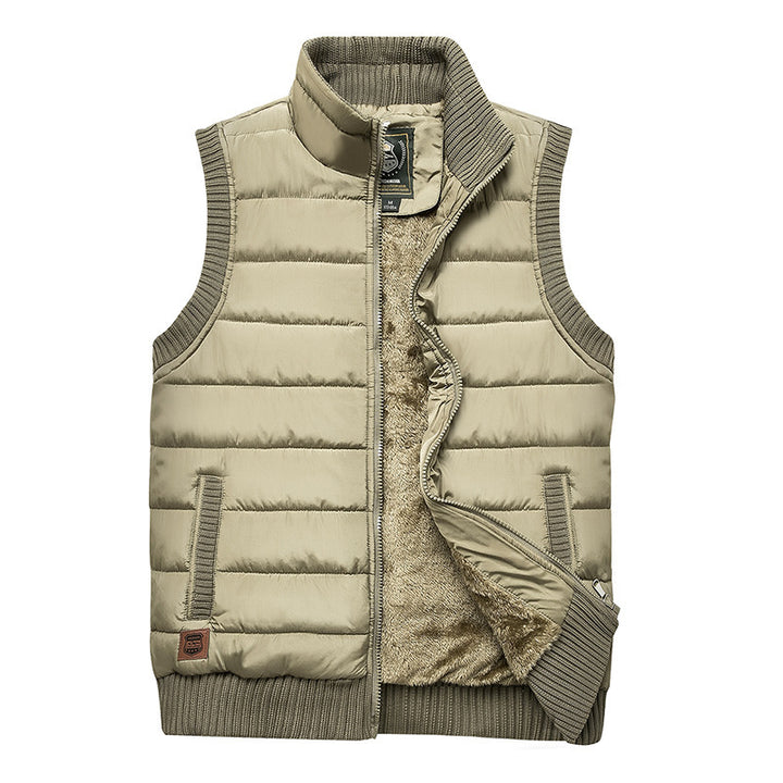 Herren Gepolsterte Thermo‑Steppweste mit Teddy‑Fleece‑Futter und Rippenbündchen Echo Archiv