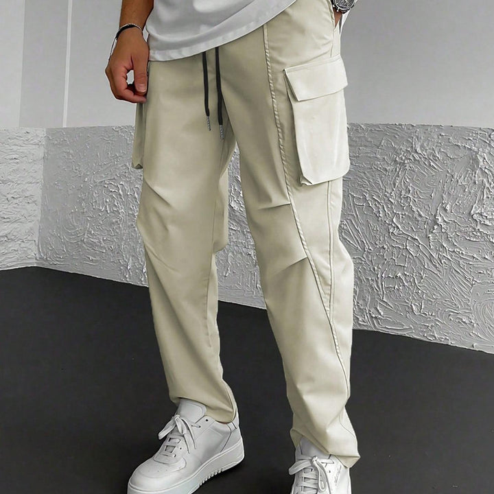 Herren Cargo-Hose mit multifunktionalen Taschen und elastischem Bund Echoarchiv