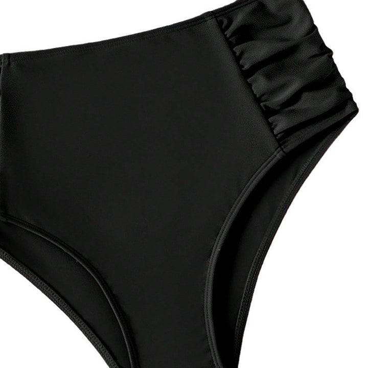 Damen Hohe Taille Bikinihose mit Rüschendesign Echo Archiv