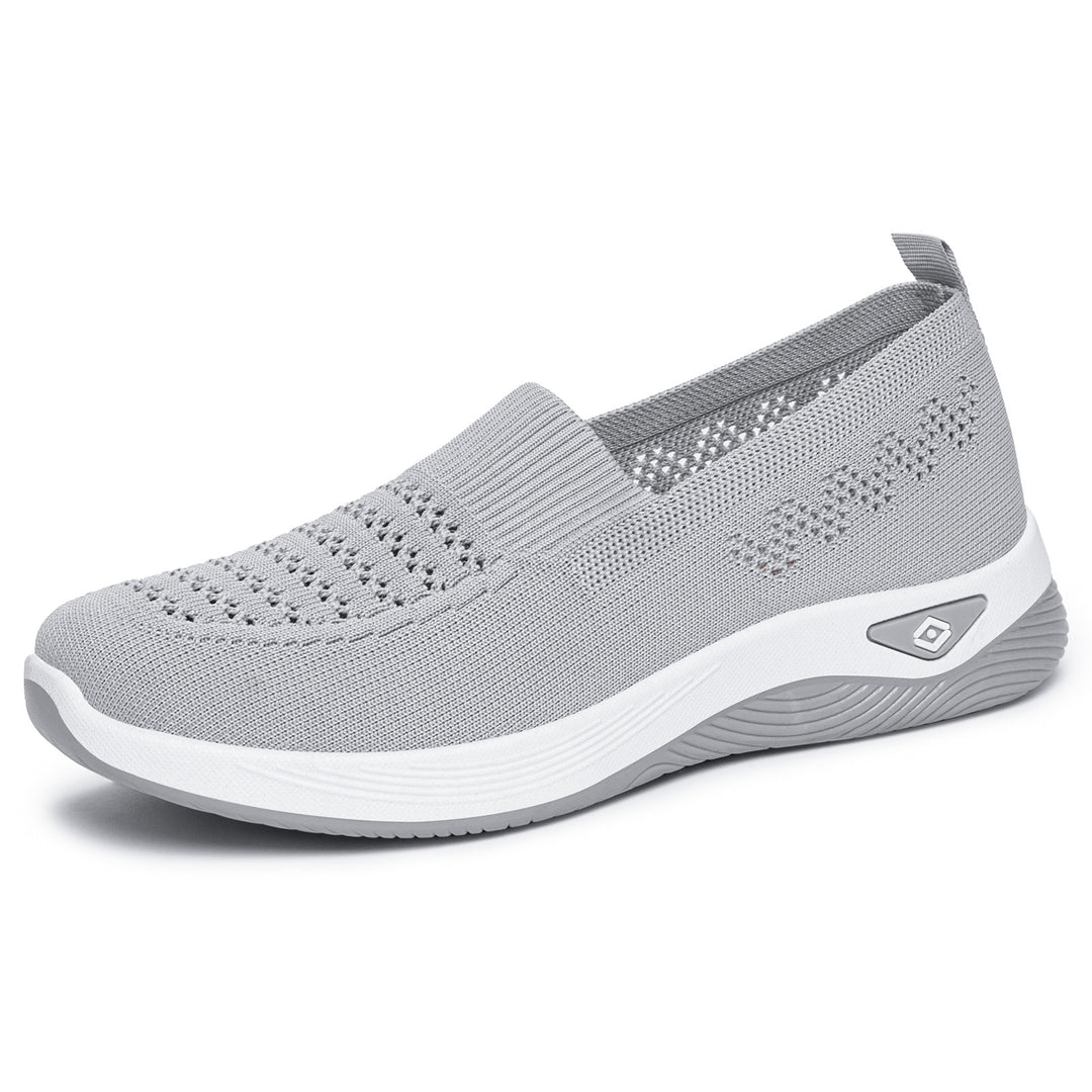 Damen nan nahtloser atmungsaktiver Strick-Slip-On Comfort-Walking-Schuh Echo Archiv