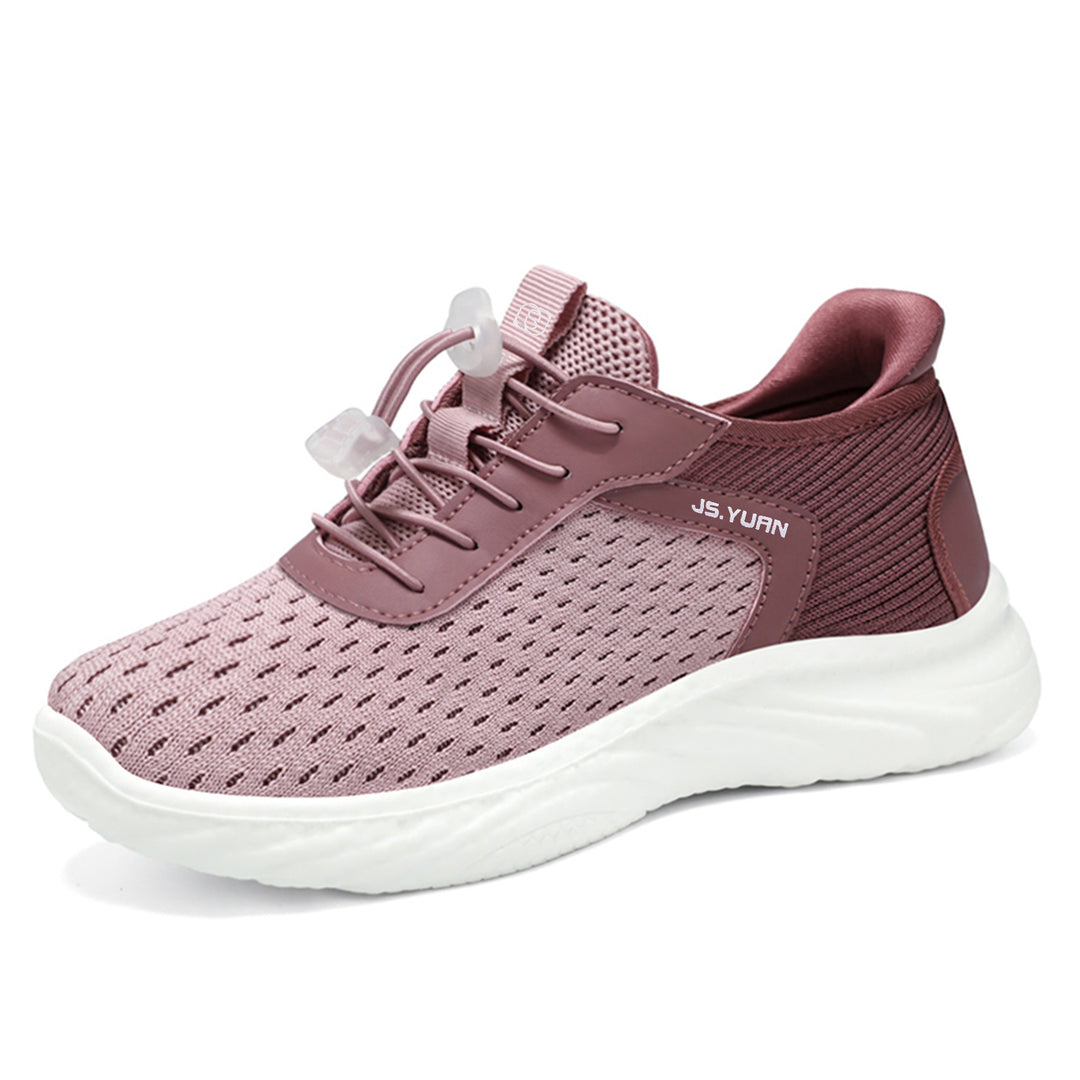 Damen nan leichter Strick-Sneaker mit elastischem Sockeneinstieg, Schnellzug-Schnürung und gedämpfter EVA-Zwischensohle Echo Archiv