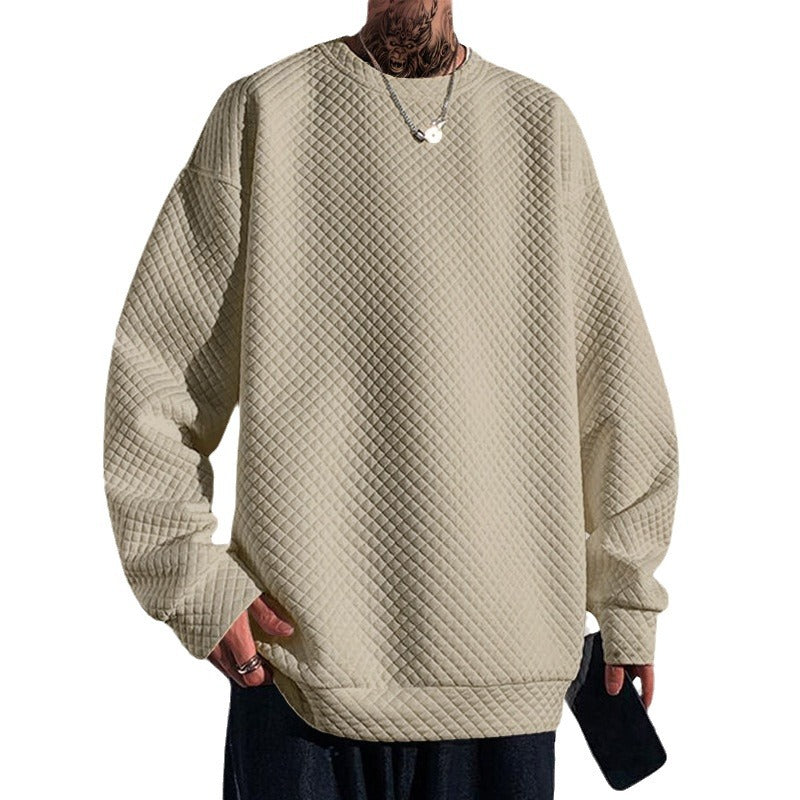Herren lässiger Sweatshirt mit strukturiertem Design Echoarchiv