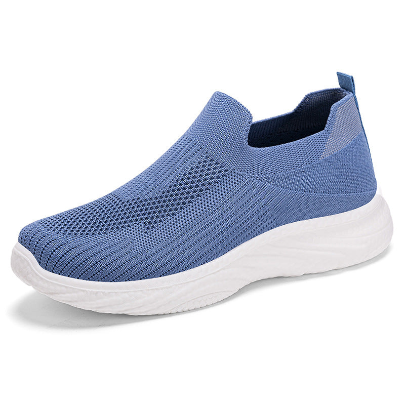 Damen nan nahtloser Strick-Slip-On Komfortwalker mit sockenähnlichem Schaft, reaktiver Memory-Fußbett-Einlage und flexibler EVA-Leichtsohle Echo Archiv