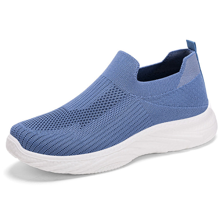 Damen nan nahtloser Strick-Slip-On Komfortwalker mit sockenähnlichem Schaft, reaktiver Memory-Fußbett-Einlage und flexibler EVA-Leichtsohle Echo Archiv