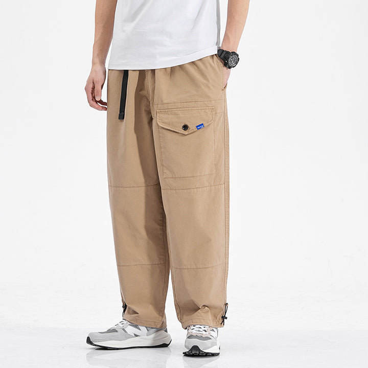 Herren bequeme Cargo-Hose mit vielen Taschen und elastischem Bund Echoarchiv