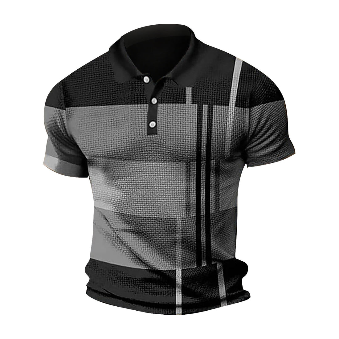 Herren Polohemd mit modernem Grafikdesign und atmungsaktiven Eigenschaften – Cavello