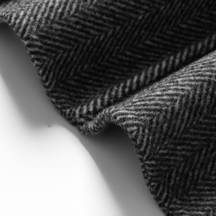 Herren Taillierter Fischgrätmuster Blazer Echoarchiv