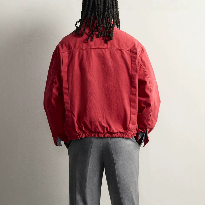 Herren Leichte Oversized Fieldjacke mit Stehkragen und Knebelverschlüssen Echo Archiv