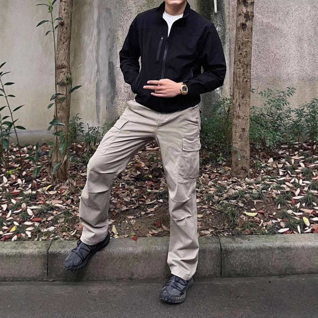Herren Modische Cargo-Hose mit weiten Beinen Echo Archiv
