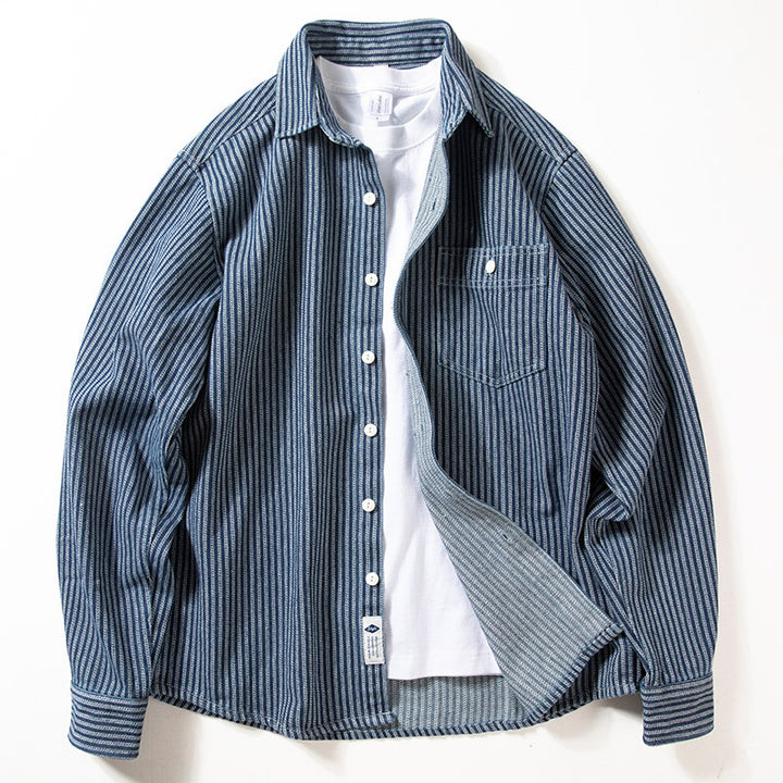 Herren Karo-Hemdjacke aus weichem Baumwollmix Echo Archiv