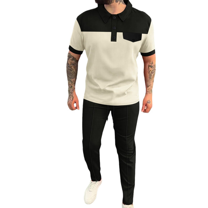 Herren modernes Polohemd mit eleganter Hose Echoarchiv